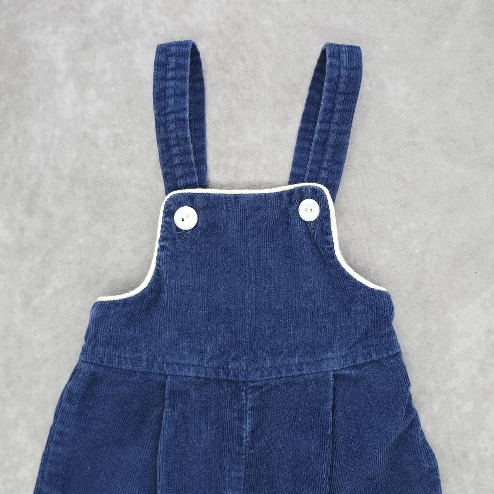Toddle Time Vintage Navy Blue Corduroy Overalls
